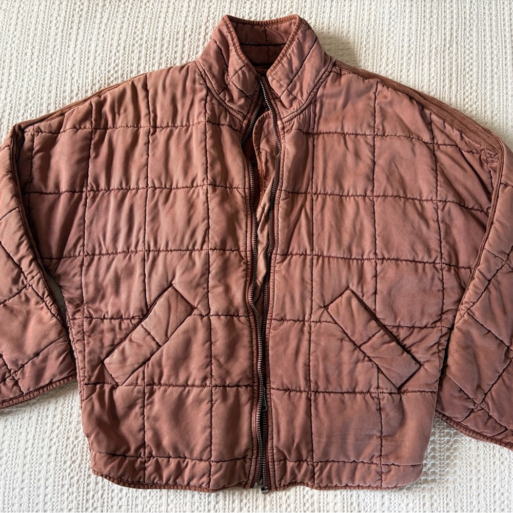 Free People Dolman Quilted Knit Jacket